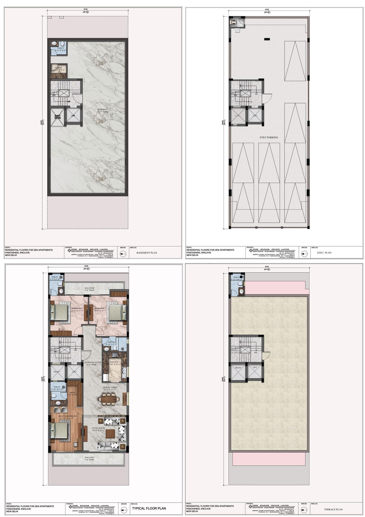 S-353 Panchsheel Park floor plan