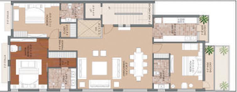 D1 Panchsheel Enclave floor plan